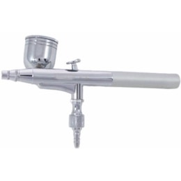 Aerógrafo Profissional Dupla Ação 03mm Tipo Gravidade c/Maleta Steula Aerógrafo Profissional Dupla Ação 03mm Tipo Gravidade c/Maleta Steula