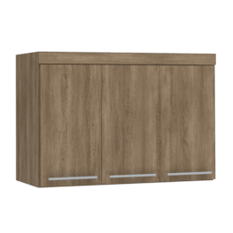 Armário Aéreo Modulado 1050Mm 3 Portas Nogal A544 - Kappesberg Armário Aéreo Modulado 1050Mm 3 Portas Nogal A544 - Kappesberg
