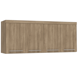 Armário Aéreo Modulado 1749Mm 4 Portas Nogal A545 - Kappesberg Armário Aéreo Modulado 1749Mm 4 Portas Nogal A545 - Kappesberg