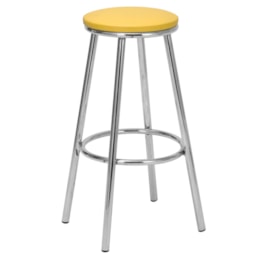 Banqueta alta em aluminio amarelo - Alegro Moveis Banqueta alta em aluminio amarelo - Alegro Moveis