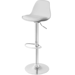 Banqueta Alta Giratória Estofada Eames LS-134 Branco - Best Banqueta Alta Giratória Estofada Eames LS-134 Branco - Best