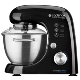 Batedeira Cadence Orbital Orbit Black Premium 8 Velocidades Preto/Inox - 400W Batedeira Cadence Orbital Orbit Black Premium 8 Velocidades Preto/Inox - 400W