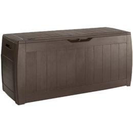 Baú Plástico Chocolate (57,3x117,5x45cm) Hollywood - Keter Baú Plástico Chocolate (57,3x117,5x45cm) Hollywood - Keter