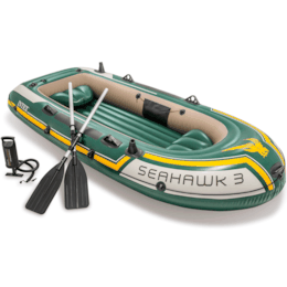 Bote Barco Inflável Seahawk 3 Com Remo Alumínio - Intex Bote Barco Inflável Seahawk 3 Com Remo Alumínio - Intex