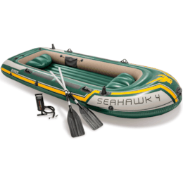 Bote Barco Inflável Seahawk 4 Com Remo Alumínio - Intex Bote Barco Inflável Seahawk 4 Com Remo Alumínio - Intex