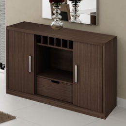 Buffet Com Adega Advance Cappuccino - Cel Móveis Buffet Com Adega Advance Cappuccino - Cel Móveis