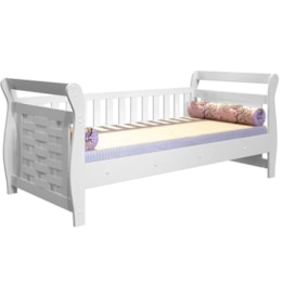 Cama Babá Happy Branco Acetinado Treliça - Tigus Baby Cama Babá Happy Branco Acetinado Treliça - Tigus Baby