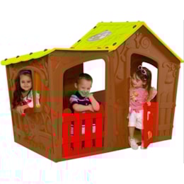 Casinha de Montar Infantil Magic Villa Marrom - Keter Casinha de Montar Infantil Magic Villa Marrom - Keter