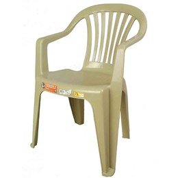 Conjunto de Mesa Monobloco e 2 cadeiras poltrona Bege - Antares