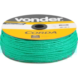 Corda Multifilamento Trançada 3 mm X 625 M Verde - Vonder Corda Multifilamento Trançada 3 mm X 625 M Verde - Vonder