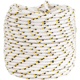 Corda multifilamento trançada 8 mm x 50 m Branco - Vonder Corda multifilamento trançada 8 mm x 50 m Branco - Vonder