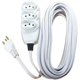 Extensão Cabo PP Chato 2p+T 10m - Ilumi Extensão Cabo PP Chato 2p+T 10m - Ilumi