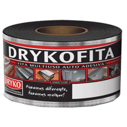 Fita Impermeabilizante Alumínio Rolo 0,10m X 10m - Dryko Fita Impermeabilizante Alumínio Rolo 0,10m X 10m - Dryko
