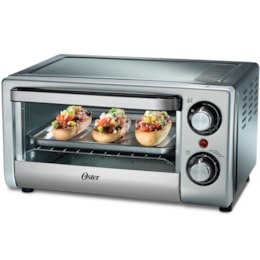 Forno Elétrico 10 Litros Compact Prata - Oster Forno Elétrico 10 Litros Compact Prata - Oster