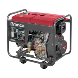 Gerador De Energia Diesel 6,5Kva Partida Elétrica BD-8000 EF Branco Gerador De Energia Diesel 6,5Kva Partida Elétrica BD-8000 EF Branco