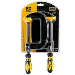 Grampo Tipo C 4" Articulado Cabo Emborrachado 2 Peças - Razi Grampo Tipo C 4" Articulado Cabo Emborrachado 2 Peças - Razi