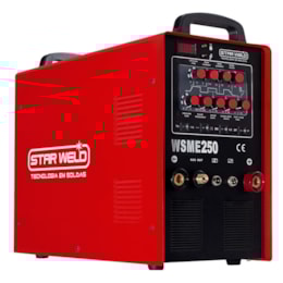 Inversora de Solda Tig Alumínio MMA e TIG AC/DC WSME 250 Star weld Inversora de Solda Tig Alumínio MMA e TIG AC/DC WSME 250 Star weld