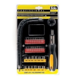 Jogo de Chaves 40 Peças Fenda Philips Bits Soquetes Cabo Extensor Eda Jogo de Chaves 40 Peças Fenda Philips Bits Soquetes Cabo Extensor Eda
