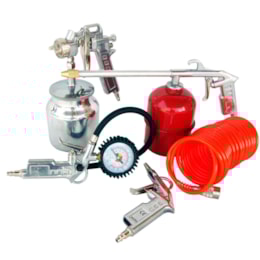 Kit de Pintura, Ar Comprimido e Lubrificação 5 Peças Motomil Kit de Pintura, Ar Comprimido e Lubrificação 5 Peças Motomil