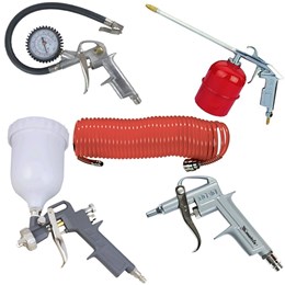 Kit de Pintura Jogo 5 Peças Pistola Hvlp Para Compressor Kit de Pintura Jogo 5 Peças Pistola Hvlp Para Compressor