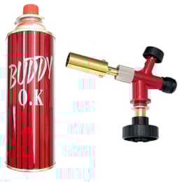 Kit maçarico a Gás com acendimento automático 1 Refil de gás Kit maçarico a Gás com acendimento automático 1 Refil de gás