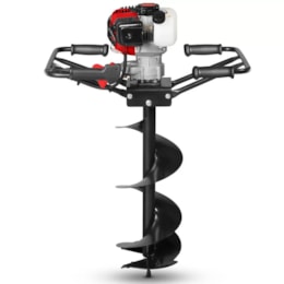 Kit Perfurador de Solo á Gasolina 52CC com Broca de 30Cm - Branco Kit Perfurador de Solo á Gasolina 52CC com Broca de 30Cm - Branco
