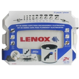 Kit Serra Copo com Ranhura de Remoção 11 Peças 1815855 Lenox Kit Serra Copo com Ranhura de Remoção 11 Peças 1815855 Lenox