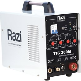Máquina Inversora De Solda Tig MMA 200M Razi Monofásico AC 220V