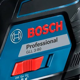Nível a Laser Automático Bosch Gll 3-80 P com Base Magnética Alcance 40m