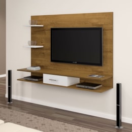 Painel para TV até 42 Polegadas Tango Nobre Soft/Branco - JCM Móveis Painel para TV até 42 Polegadas Tango Nobre Soft/Branco - JCM Móveis