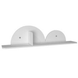 Prateleira Infantil Flex Bolota Branco/savana/branco - Permobili Prateleira Infantil Flex Bolota Branco/savana/branco - Permobili