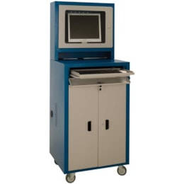 Rack para computador com suporte removível e 2 portas Rack para computador com suporte removível e 2 portas